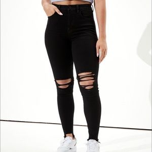 AE Ripped Curvy Super Hi-Rise Jegging 🖤